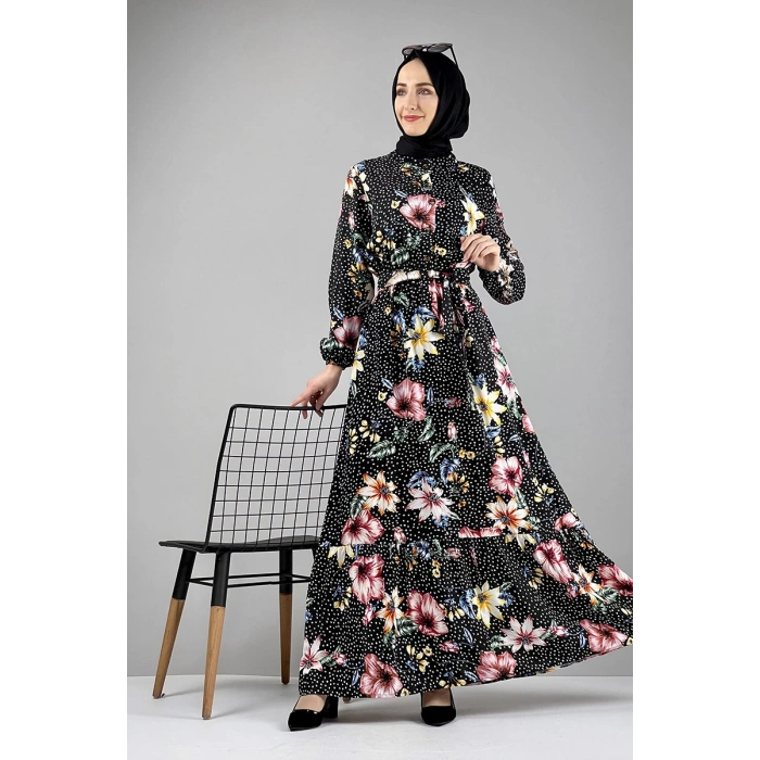 Moda Çizgi Tesettür Elbise