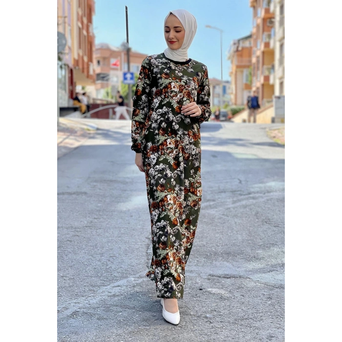 Moda Çizgi Tesettür Elbise