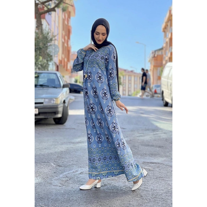 Moda Çizgi Tesettür Elbise