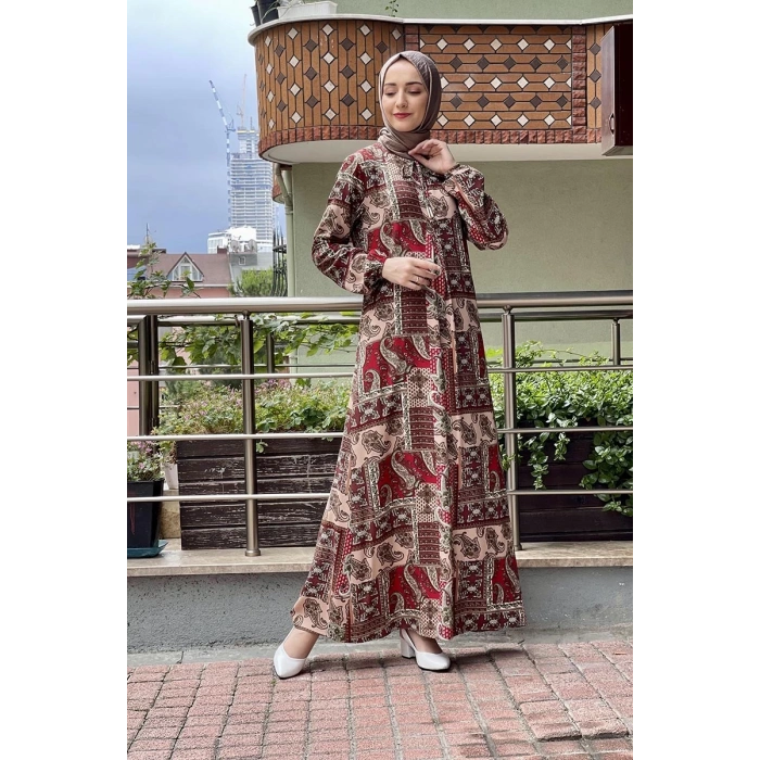 Moda Çizgi Tesettür Elbise