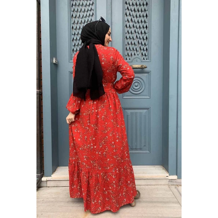 Moda Çizgi Tesettür Elbise