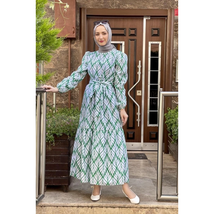 Moda Çizgi Tesettür Elbise