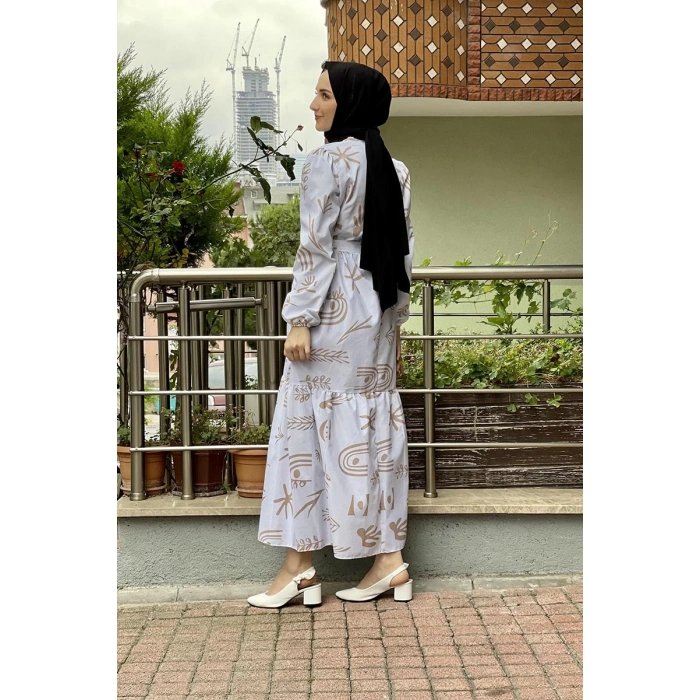 Moda Çizgi Tesettür Elbise