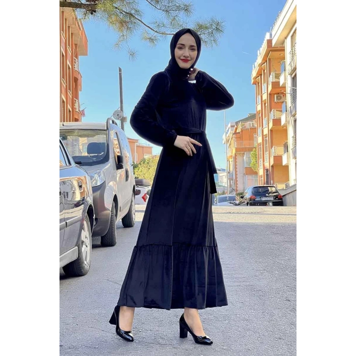 Moda Çizgi Tesettür Elbise