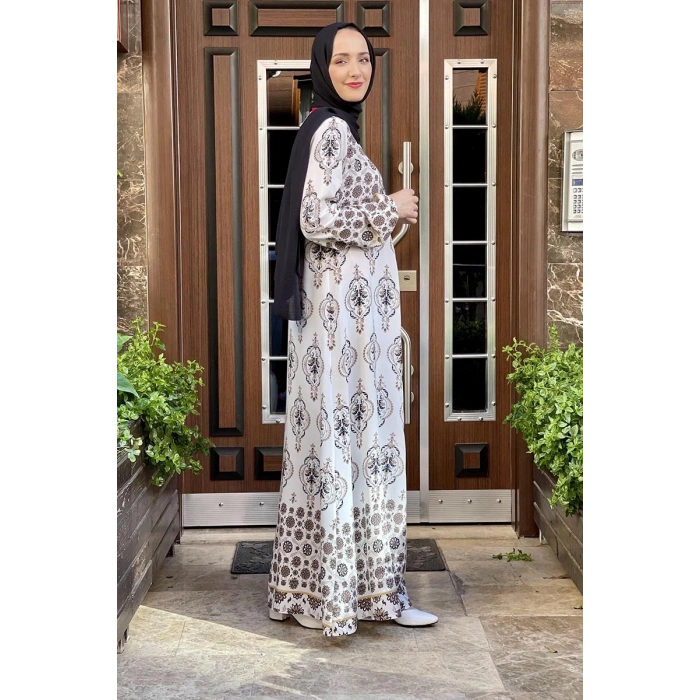 Moda Çizgi Tesettür Elbise