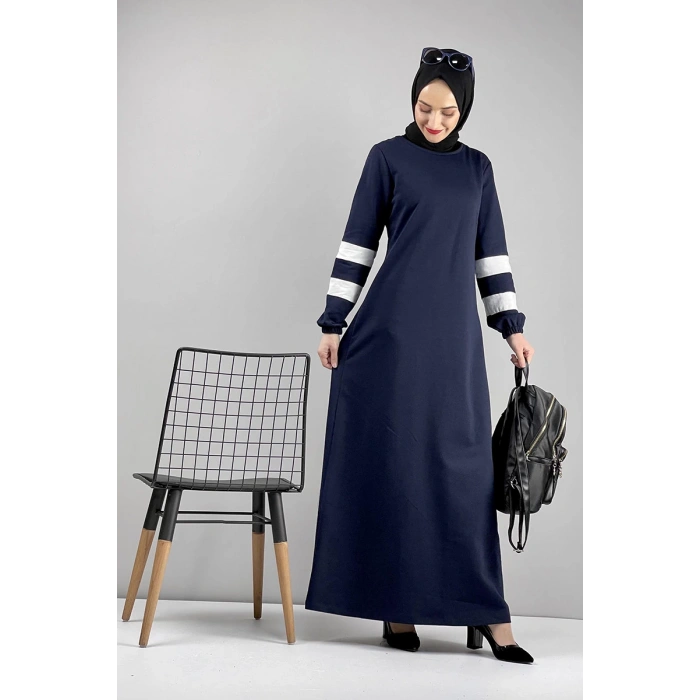 Moda Çizgi Tesettür Elbise