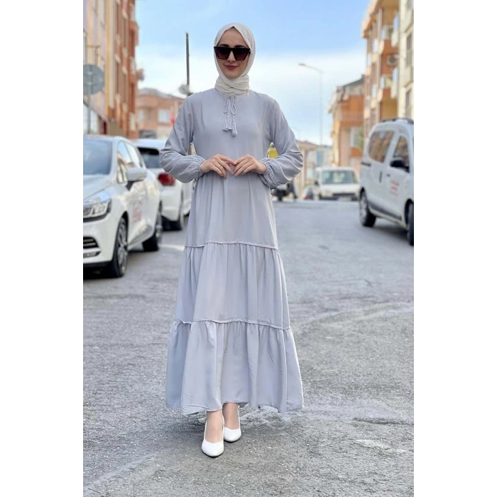 Moda Çizgi Tesettür Elbise