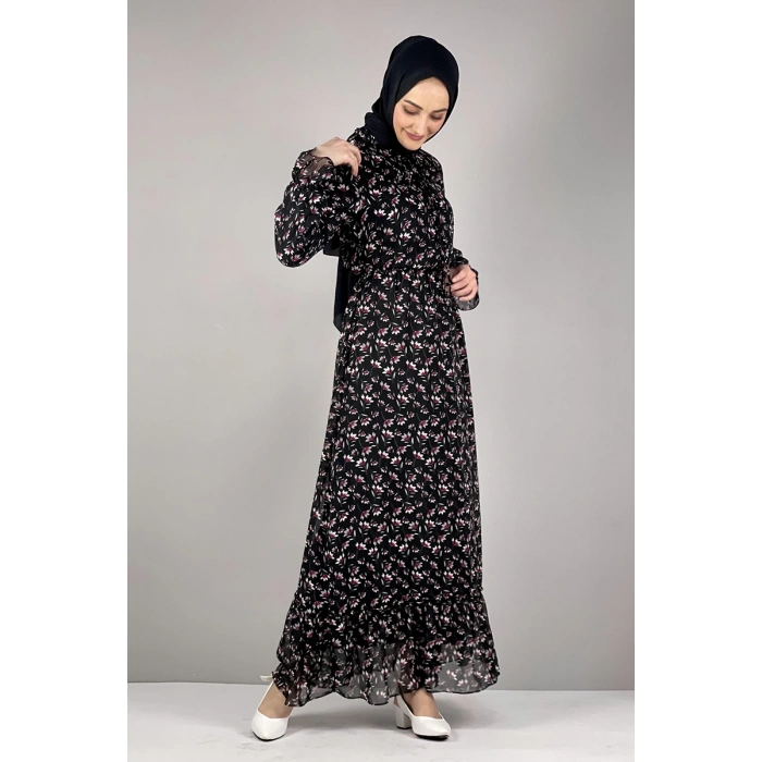 Moda Çizgi Tesettür Elbise