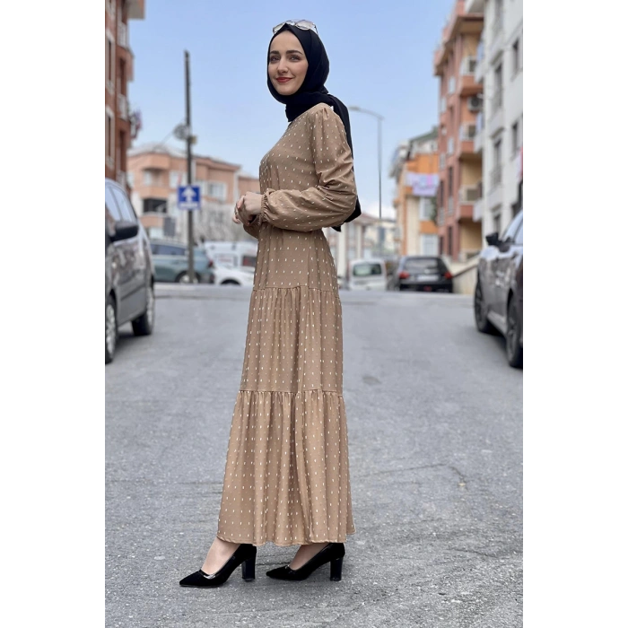 Moda Çizgi Tesettür Elbise
