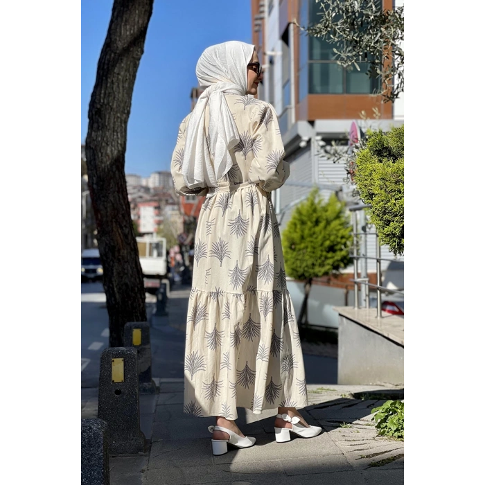 Moda Çizgi Tesettür Elbise