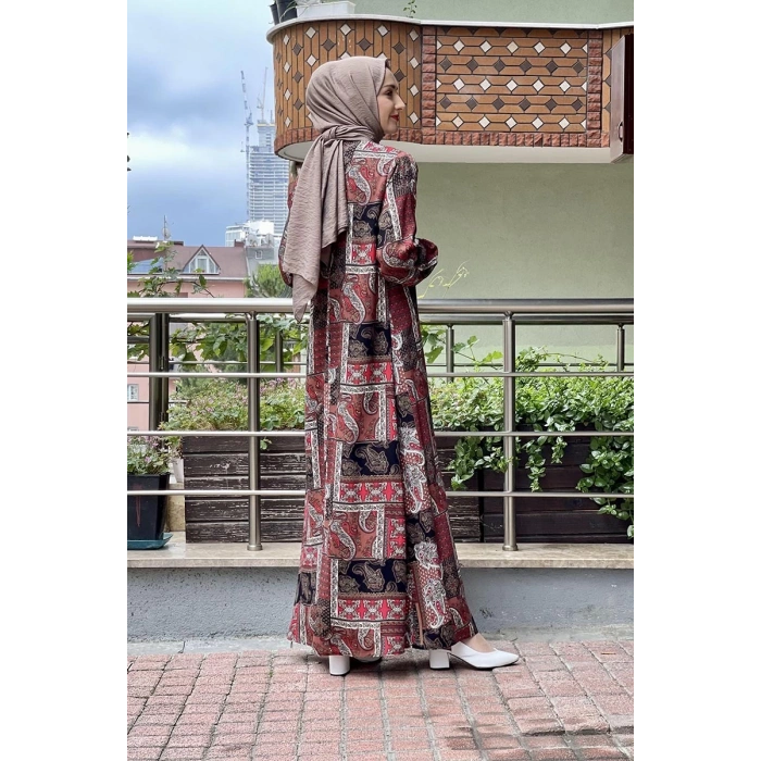 Moda Çizgi Tesettür Elbise