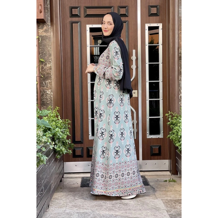 Moda Çizgi Tesettür Elbise