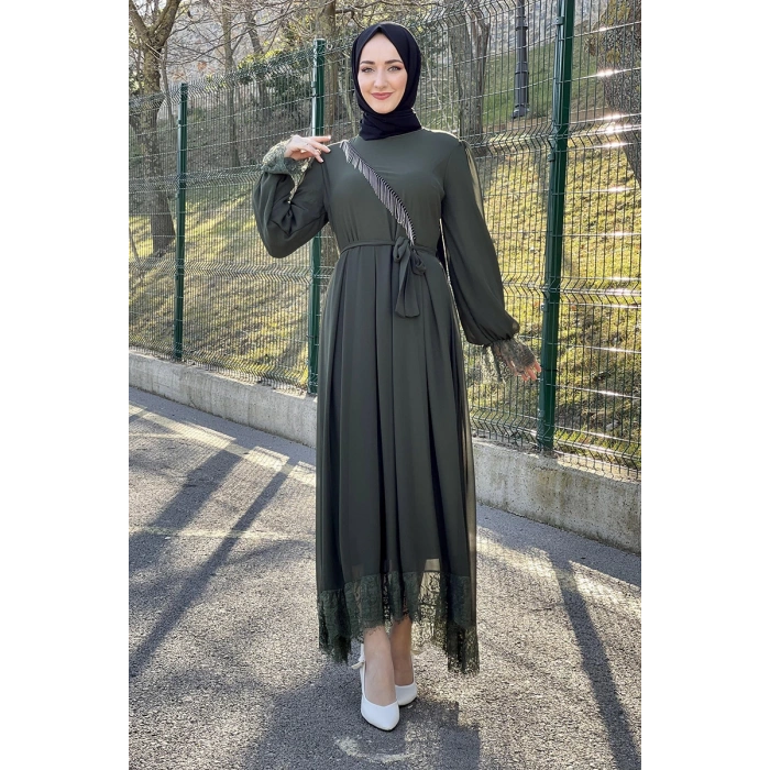 Moda Çizgi Tesettür Elbise