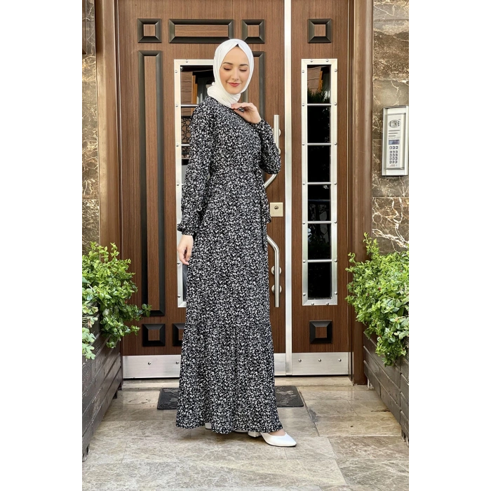 Moda Çizgi Tesettür Elbise