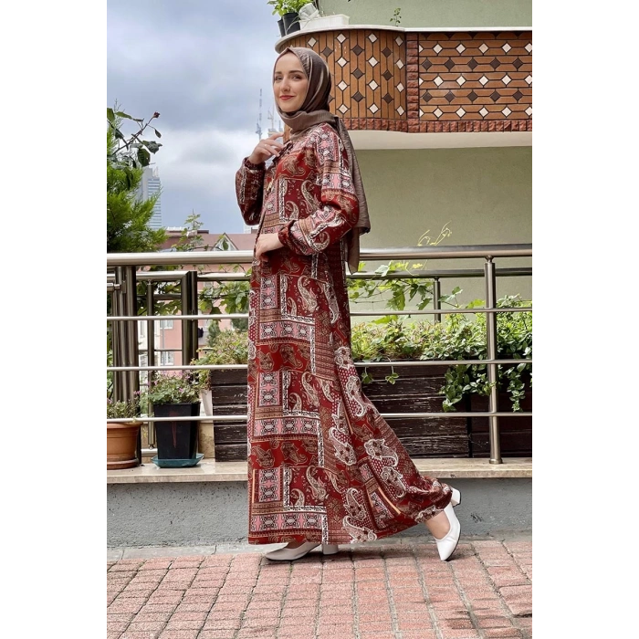 Moda Çizgi Tesettür Elbise