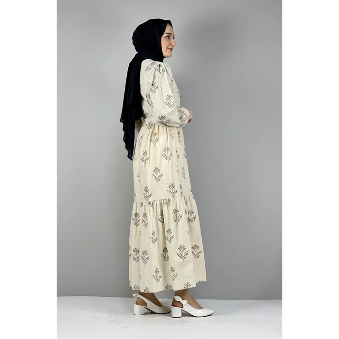 Moda Çizgi Tesettür Elbise