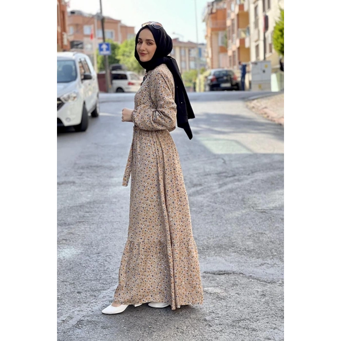 Moda Çizgi Tesettür Elbise