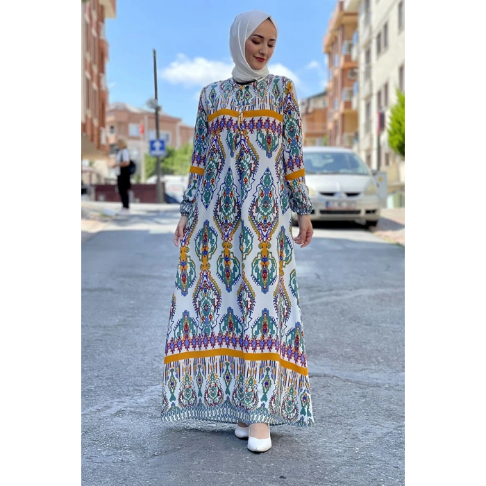 Moda Çizgi Tesettür Elbise