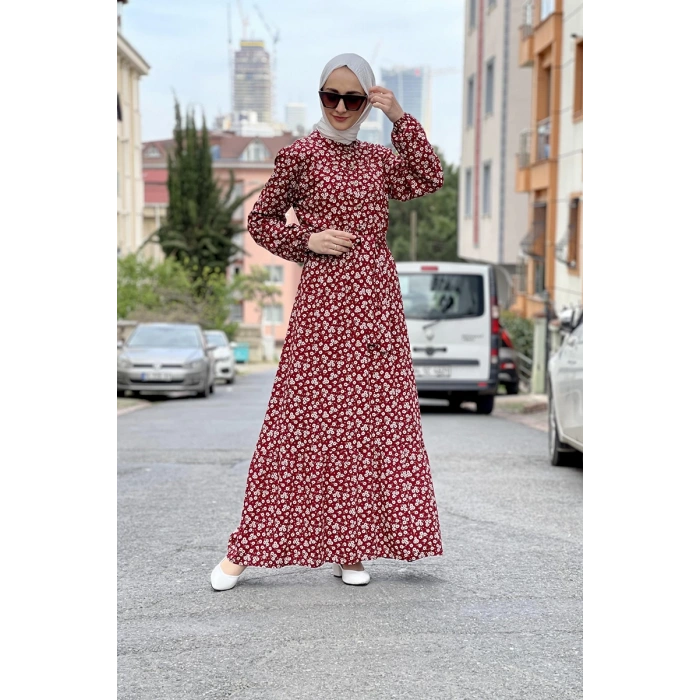 Moda Çizgi Tesettür Elbise