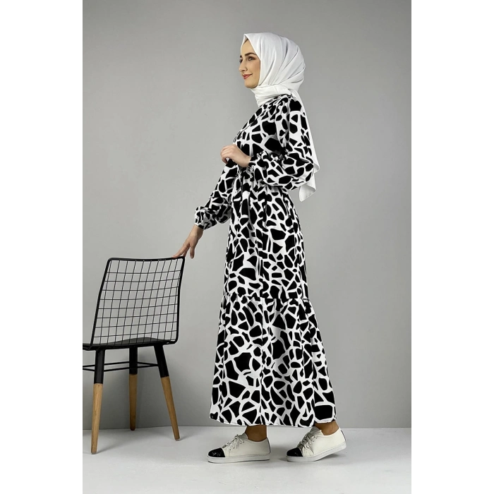 Moda Çizgi Tesettür Elbise