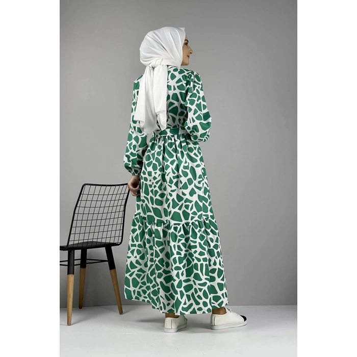 Moda Çizgi Tesettür Elbise