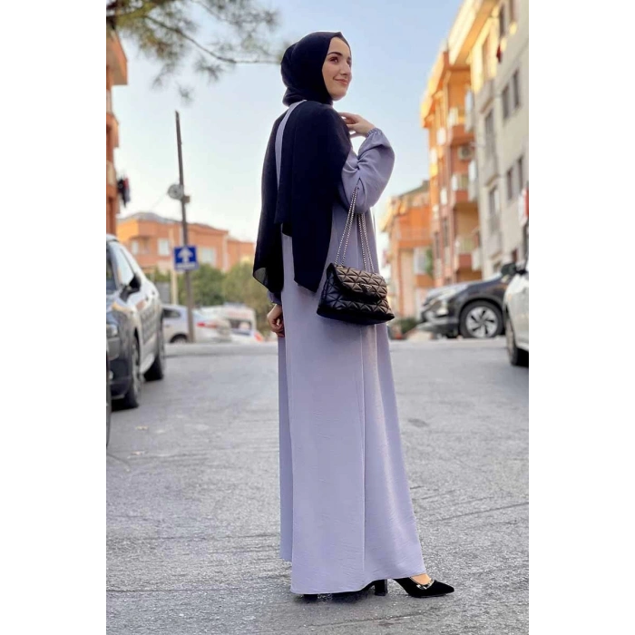 Moda Çizgi Tesettür Elbise