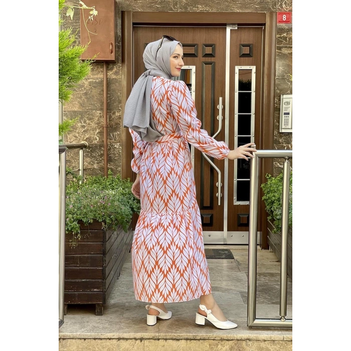 Moda Çizgi Tesettür Elbise