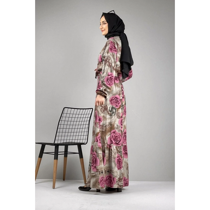 Moda Çizgi Tesettür Elbise