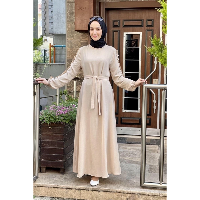 Moda Çizgi Tesettür Elbise