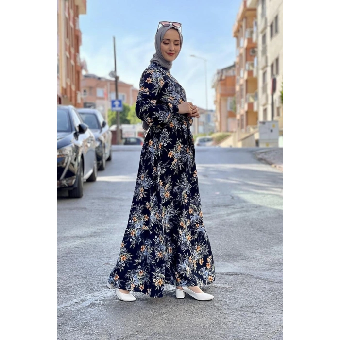 Moda Çizgi Tesettür Elbise