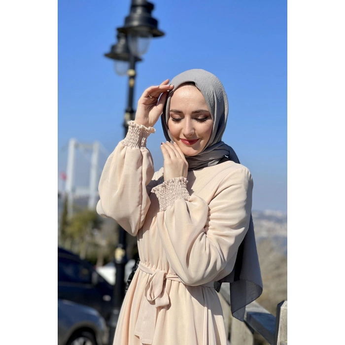 Moda Çizgi Tesettür Elbise
