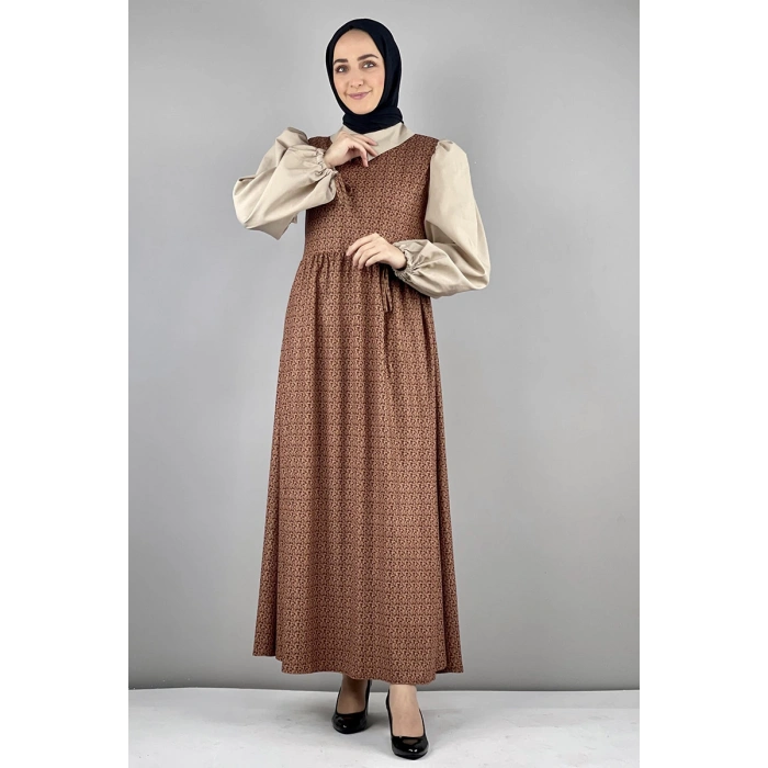Moda Çizgi Tesettür Elbise