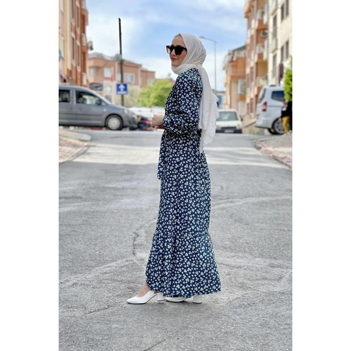 Moda Çizgi Tesettür Elbise