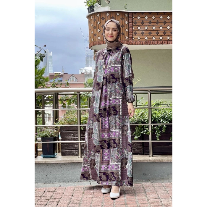 Moda Çizgi Tesettür Elbise