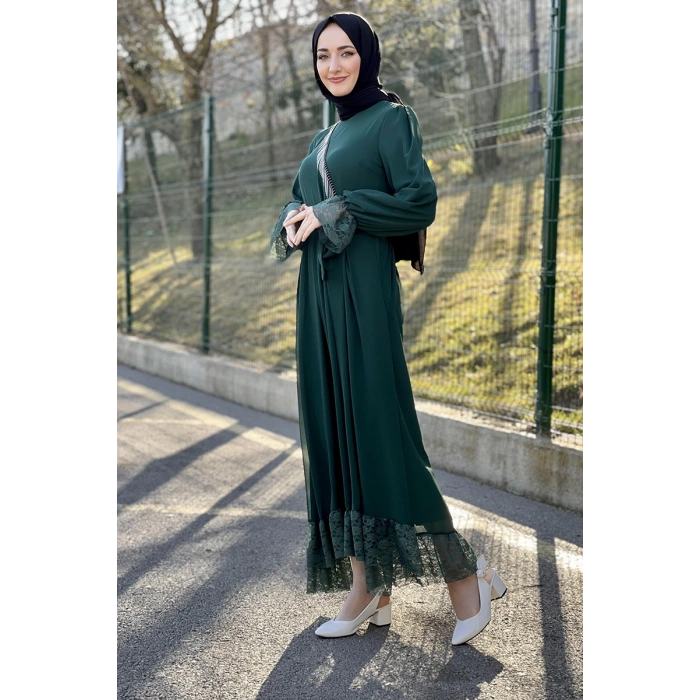 Moda Çizgi Tesettür Elbise