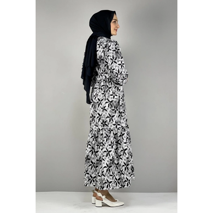 Moda Çizgi Tesettür Elbise