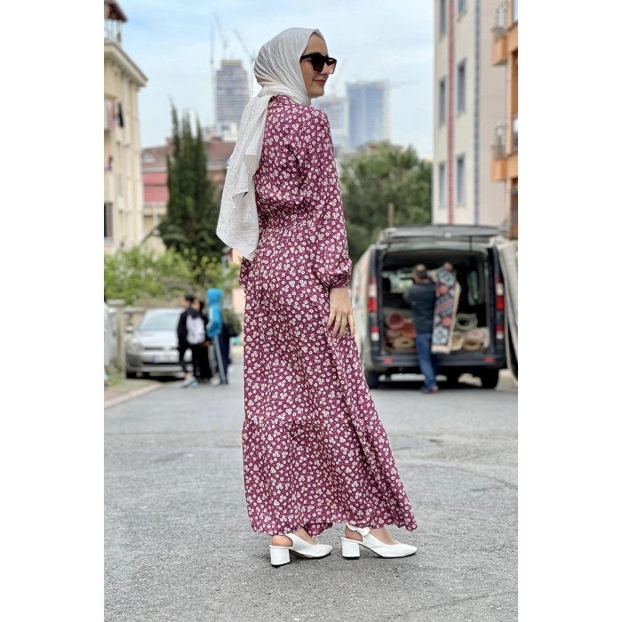 Moda Çizgi Tesettür Elbise