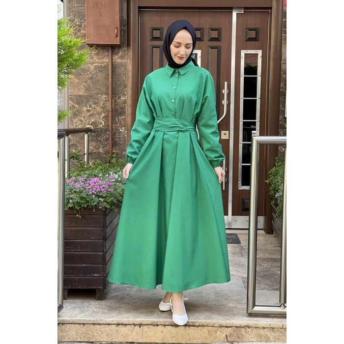 Moda Çizgi Tesettür Elbise