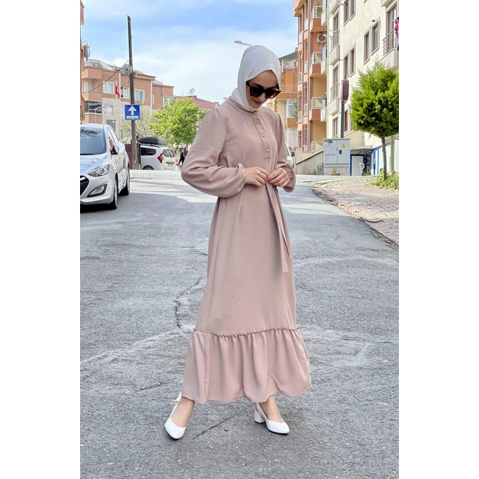 Moda Çizgi Tesettür Elbise