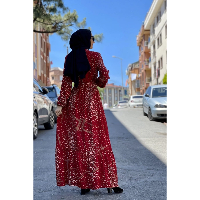 Moda Çizgi Tesettür Elbise