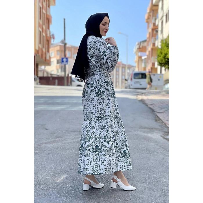 Moda Çizgi Tesettür Elbise