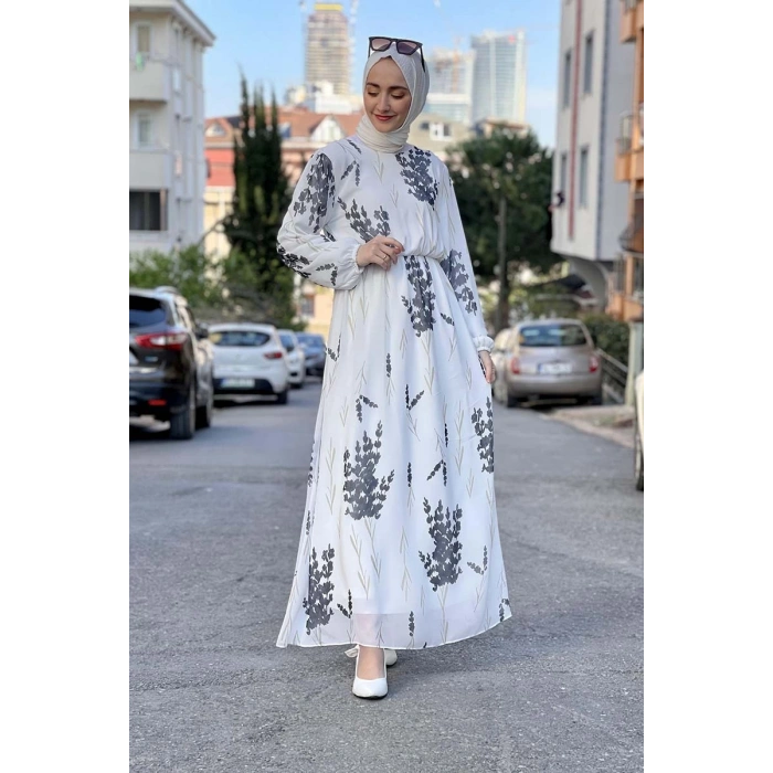 Moda Çizgi Tesettür Elbise
