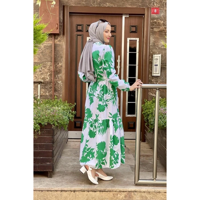 Moda Çizgi Tesettür Elbise