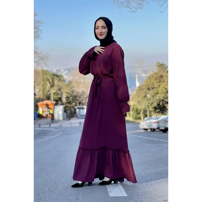 Moda Çizgi Tesettür Elbise