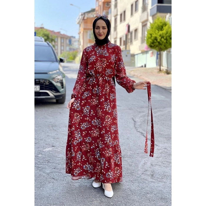 Moda Çizgi Tesettür Elbise