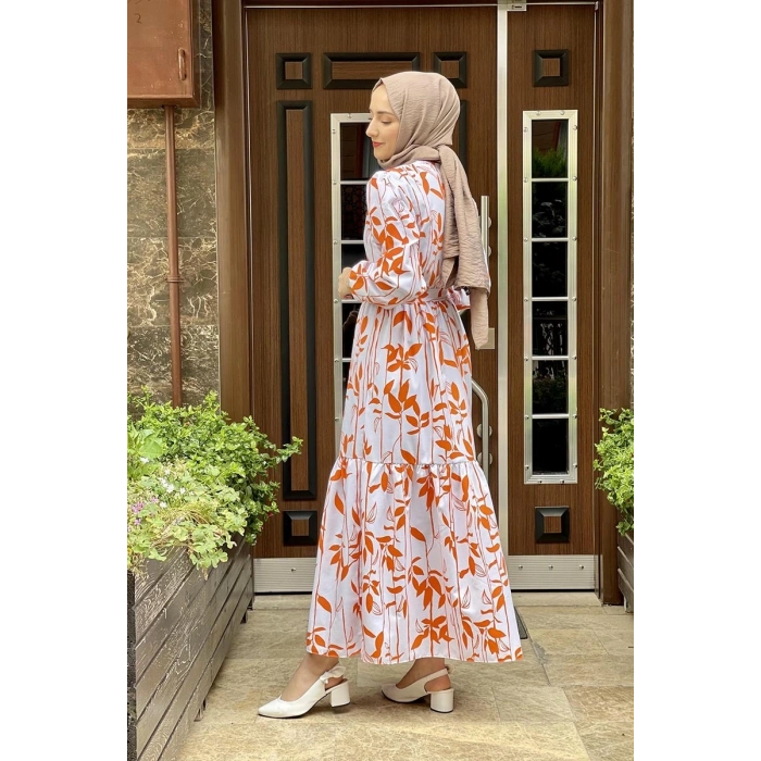 Moda Çizgi Tesettür Elbise