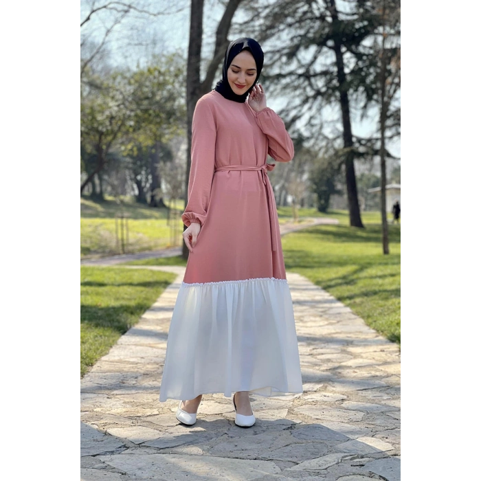 Moda Çizgi Tesettür Elbise