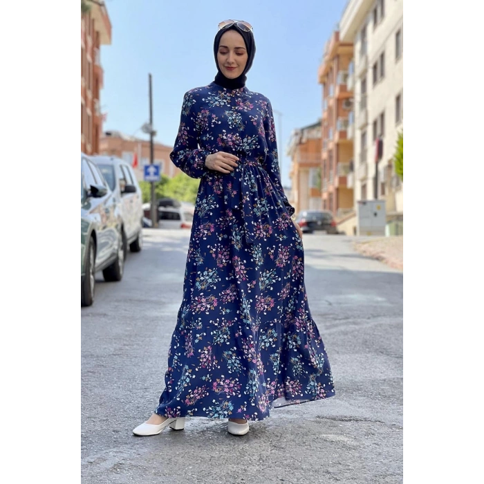 Moda Çizgi Tesettür Elbise