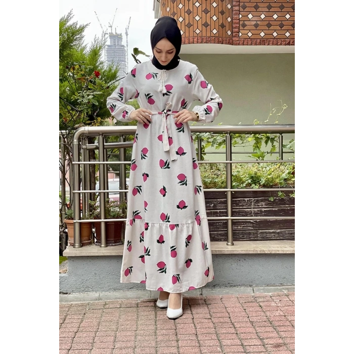 Moda Çizgi Tesettür Elbise