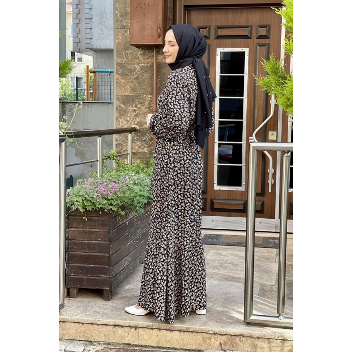 Moda Çizgi Tesettür Elbise